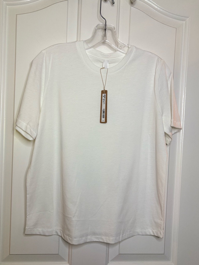 Nwt Skims Classic White Crewneck Women’s T-Shirt Size Small